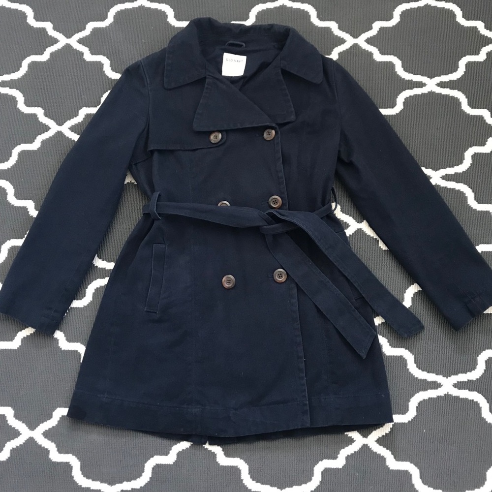 Navy trench coat